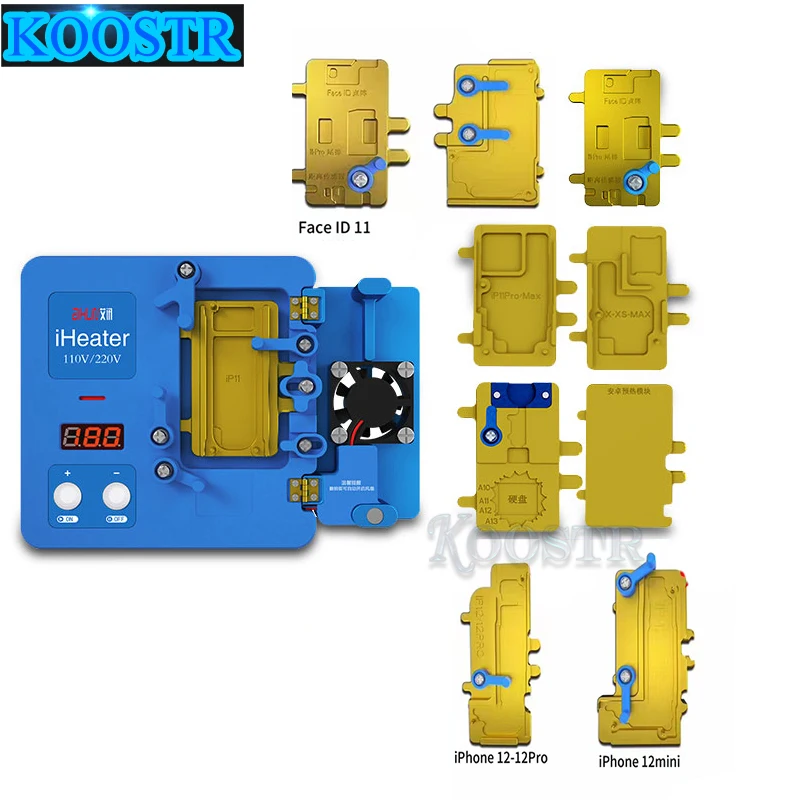 Термостат JC iHeater, нагревательная пластина, паяльная станция для iPhone X, XS MAX, 11 Pro, 12,12 MAX, IC, FACE ID, Android рамка отдельная
Термостат JC iHeater, нагревательная пластина, паяльная станция для iPhone X, XS MAX, 11 Pro, 12,12 MAX, IC, FACE ID, Android рамка отдельная