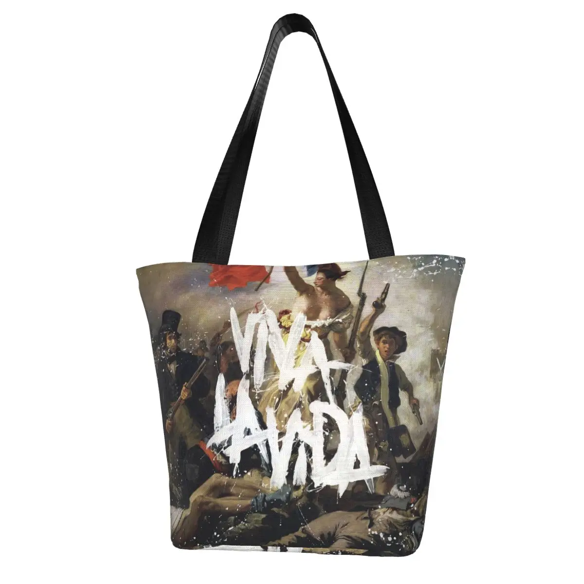 Coldplay Shopping Bag Shopping Polyester Handbags Female Fashion Aesthetic Bags 
Coldplay Shopping Bag Shopping Polyester Handbags Female Fashion Aesthetic Bags