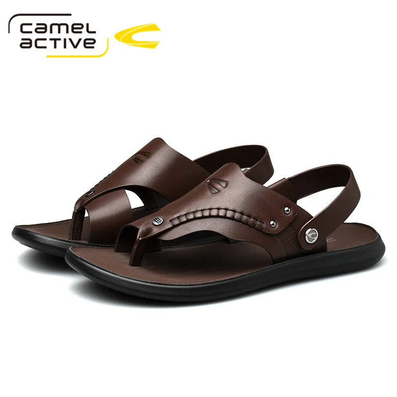 Camel Active 2021 New Genuine Leather Men Sandals Shoes Fretwork Breathable Style Retro Gladiator Summer | Обувь