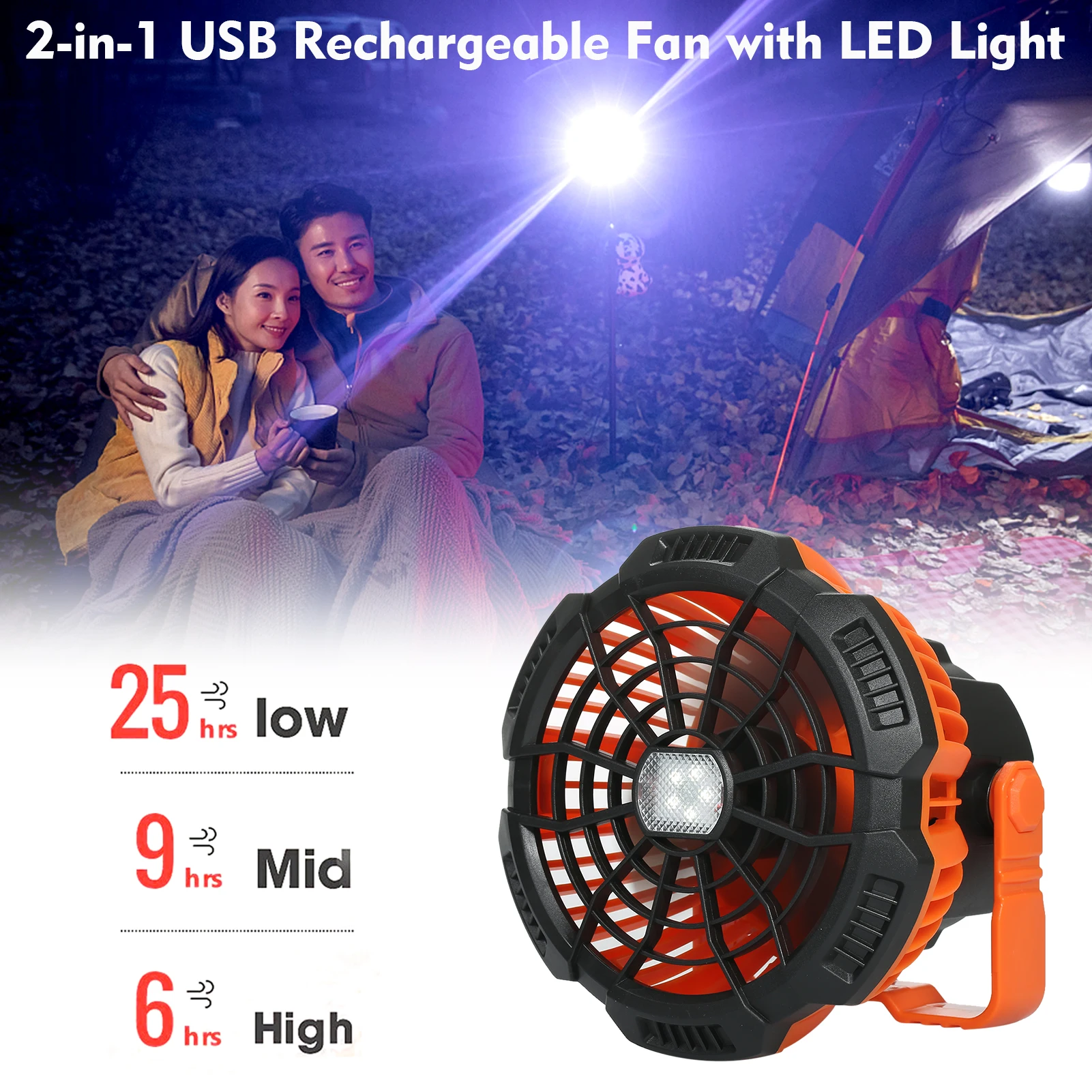 2-in-1 USB Rechargeable Fan with LED Light Portable Fan Mini Fan for Fishing Camping Car Office Emergency Power Bank
2-in-1 USB Rechargeable Fan with LED Light Portable Fan Mini Fan for Fishing Camping Car Office Emergency Power Bank