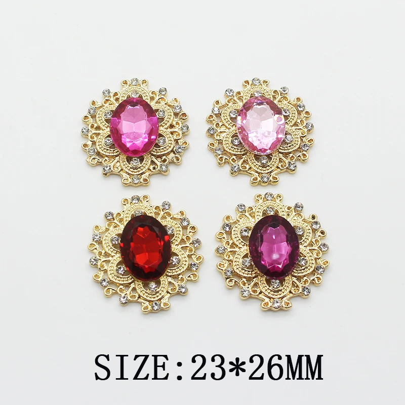 New Jewelry Accessories Buckle 10pcs Gold Plated Rhinestone Flash Decorative Buckle Various Colors Handmade Creative Crafts 
New Jewelry Accessories Buckle 10pcs Gold Plated Rhinestone Flash Decorative Buckle Various Colors Handmade Creative Crafts