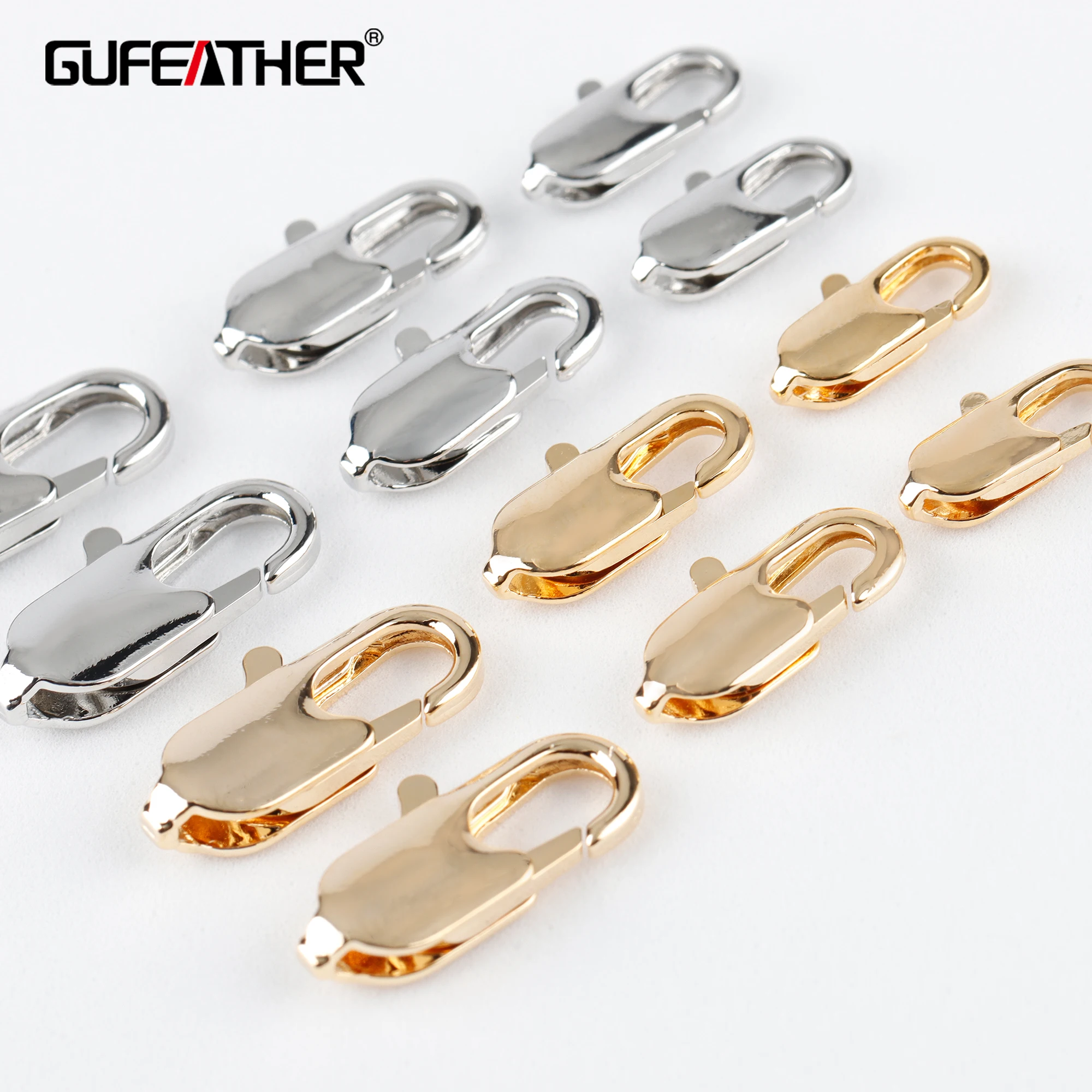 GUFEATHER M928, ювелирные аксессуары, крючки с застежкой-карабином, позолота 18 карат, медь металл, родиевое покрытие, изготовление ювелирных издел...
GUFEATHER M928, ювелирные аксессуары, крючки с застежкой-карабином, позолота 18 карат, медь металл, родиевое покрытие, изготовление ювелирных издел...