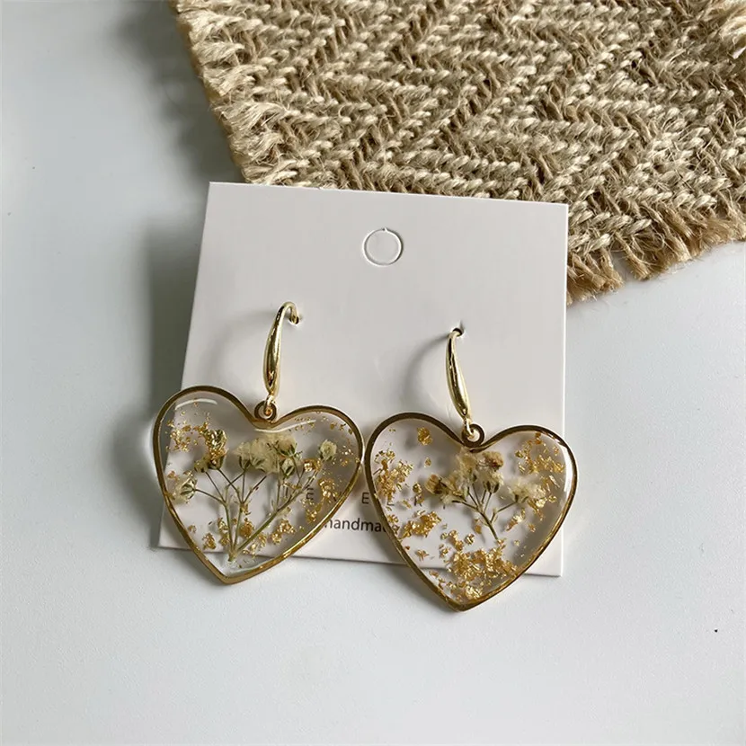 Resin Heart Earrings Flower Earring 2021 Trend Gold Plated Jewelry New Arrival Elegant Drop Ear Rings Aesthetic Luxury Designer
Resin Heart Earrings Flower Earring 2021 Trend Gold Plated Jewelry New Arrival Elegant Drop Ear Rings Aesthetic Luxury Designer