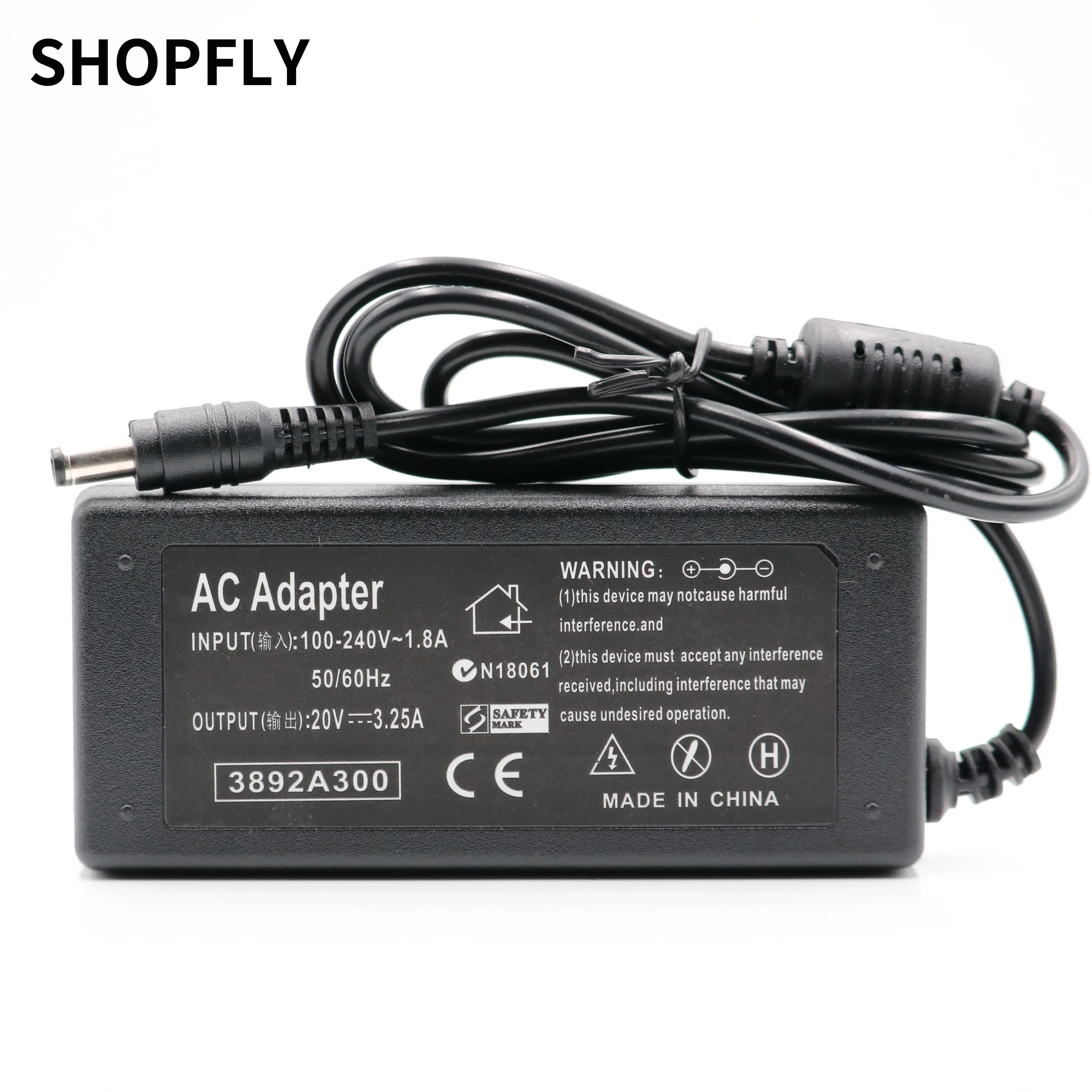 

20V 3.25A 65W AC Power Adapter Charger for Fujitsu Amilo A1645 A1655G L1310G L7300 L7320 Li1705 M1450 M1450G M1451G