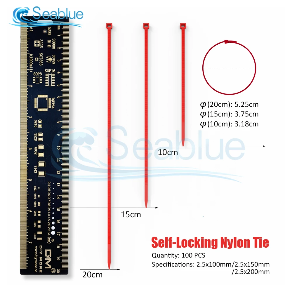 100Pcs/bag 10 Color 100mm 150mm 200mm Self-locking Plastic Nylon Cable Ties 2.5*200 2.5*150 2.5*100MM Cable Tie Fastening Ring 
100Pcs/bag 10 Color 100mm 150mm 200mm Self-locking Plastic Nylon Cable Ties 2.5*200 2.5*150 2.5*100MM Cable Tie Fastening Ring