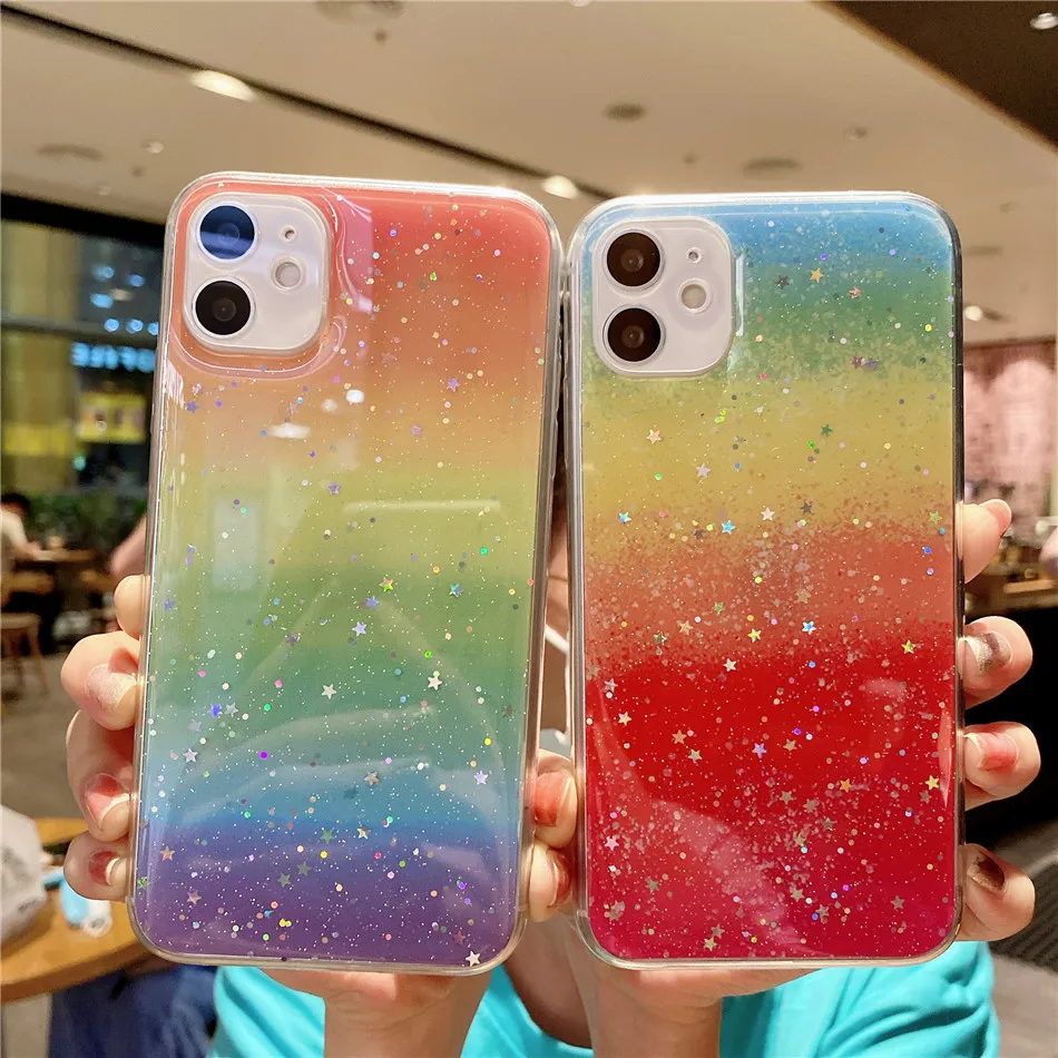moskado Glitter Rainbow Phone Case For iPhone 11 Mini 12 Pro Max X XR XS Max 7 8 7Plus Silicone TPU Camera Back Case Cover
moskado Glitter Rainbow Phone Case For iPhone 11 Mini 12 Pro Max X XR XS Max 7 8 7Plus Silicone TPU Camera Back Case Cover