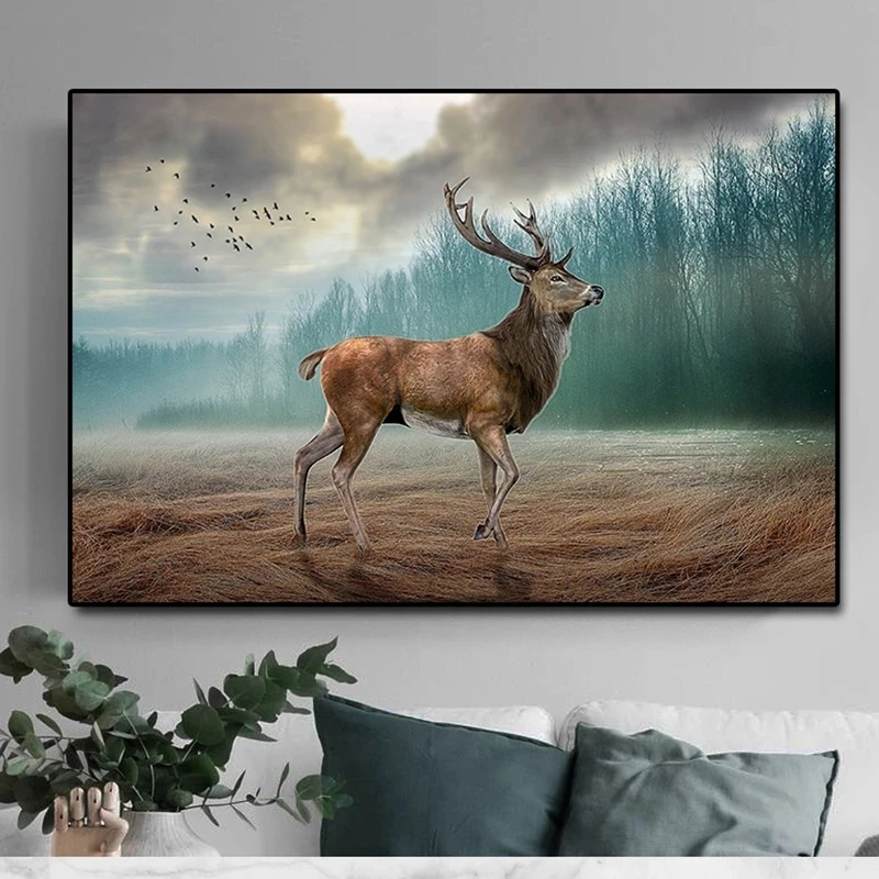 Deer lost in the forest canvas painting animal deer Posters and Prints Cuadros Wall Art Picture family bedroom wall decoration
Deer lost in the forest canvas painting animal deer Posters and Prints Cuadros Wall Art Picture family bedroom wall decoration