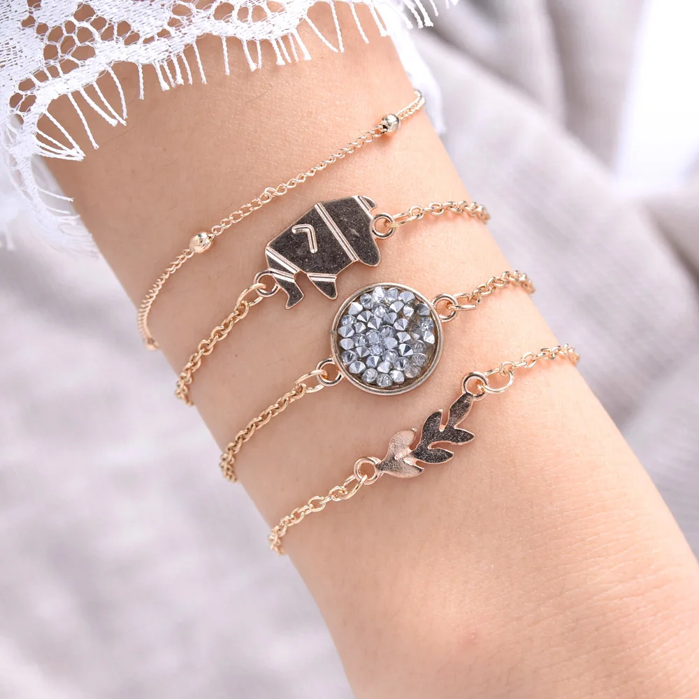 2021 New Style Bracelet Hand Chain Jewelry Adjustable for Women Girl Diamond Inlaid Alloy Leaf Elephant
2021 New Style Bracelet Hand Chain Jewelry Adjustable for Women Girl Diamond Inlaid Alloy Leaf Elephant