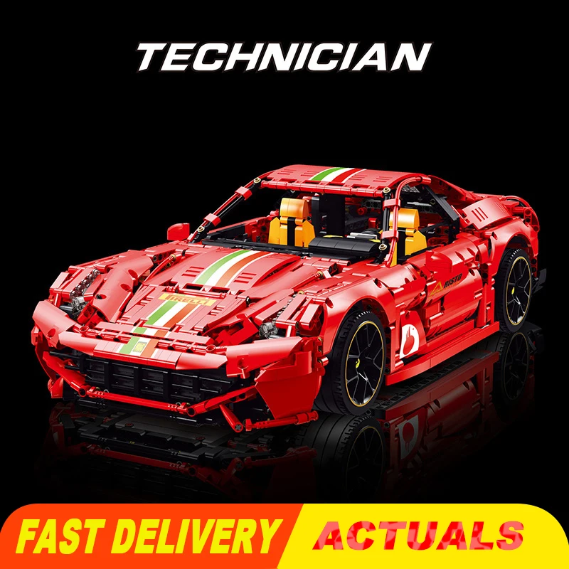 K100 The New Super Car 3581PCS Sports Car F12 Bricks Kit Model Building Blocks Assembled Toys for Children Gift
K100 The New Super Car 3581PCS Sports Car F12 Bricks Kit Model Building Blocks Assembled Toys for Children Gift