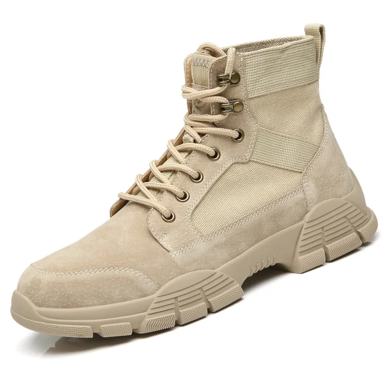 Autumn Winter Platform Men's Short Boots Trend Tooling Boots British High-top Men's Casual Leather Boots Desert Military Boots
Autumn Winter Platform Men's Short Boots Trend Tooling Boots British High-top Men's Casual Leather Boots Desert Military Boots
