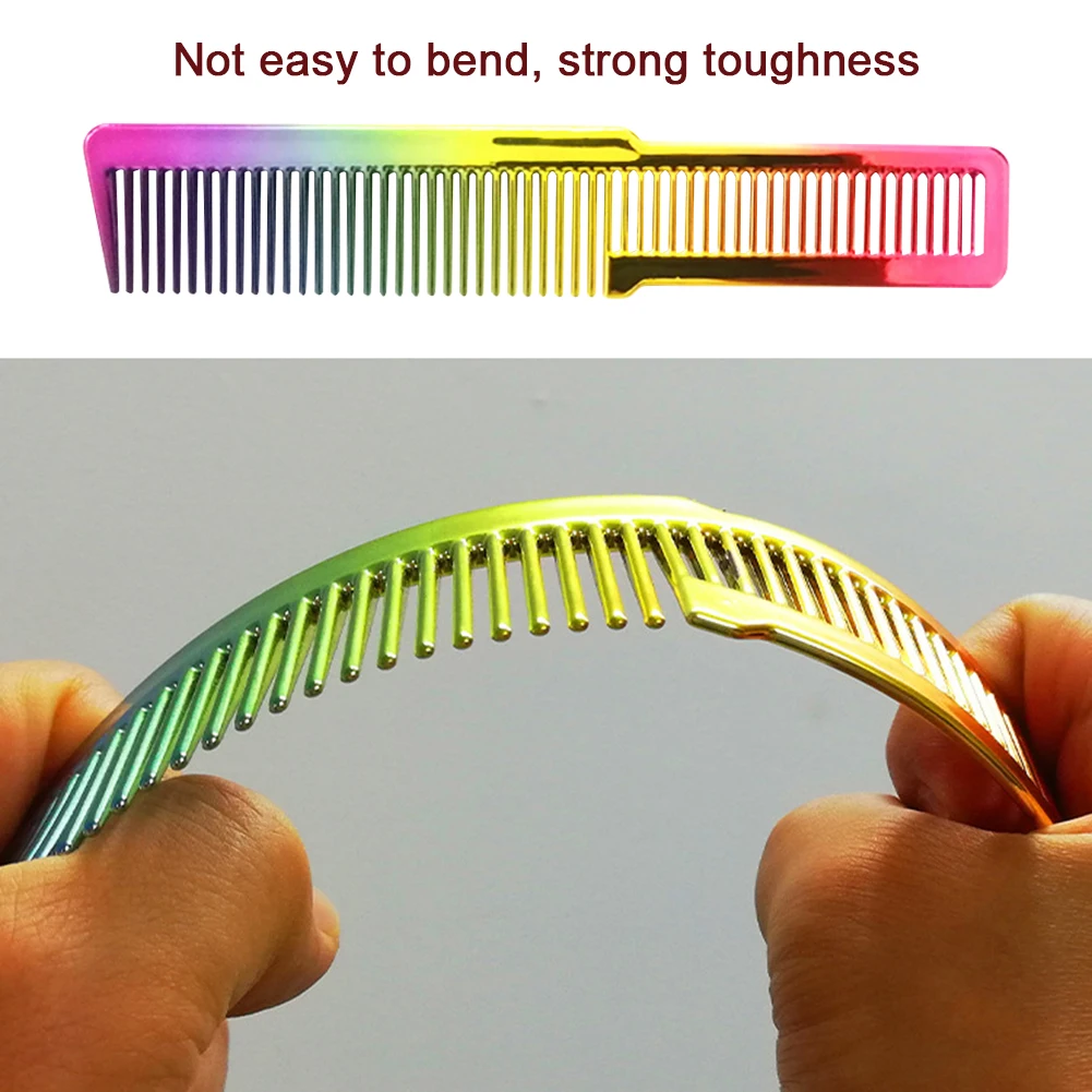 Salon Hair Comb Electroplating Rainbow Comb Clipper Oil Head Hair Styling Hairdressing Comb Hair Cutting Styling Tool
Salon Hair Comb Electroplating Rainbow Comb Clipper Oil Head Hair Styling Hairdressing Comb Hair Cutting Styling Tool