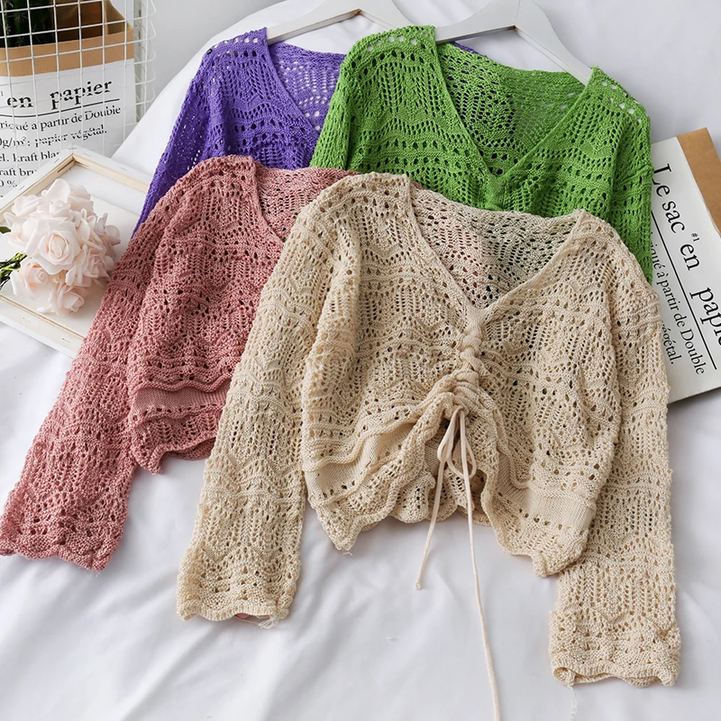 Women Fashion Slim Bodycon Hollow Out Drawstring Knitted Blouse Lady Sweet Casual Outdoor Top Girls Elegant Daily Basic Shirt
Women Fashion Slim Bodycon Hollow Out Drawstring Knitted Blouse Lady Sweet Casual Outdoor Top Girls Elegant Daily Basic Shirt