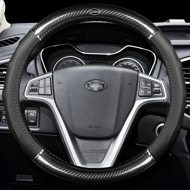 Car Carbon Fiber Leather Steering Wheel Covers Interior Accessories 38cm for Land Rover Defende Range Rover Evoque Car Styling
Car Carbon Fiber Leather Steering Wheel Covers Interior Accessories 38cm for Land Rover Defende Range Rover Evoque Car Styling