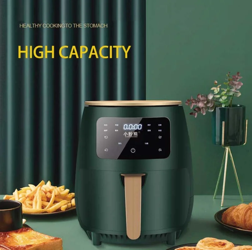 4.5L Large Capacity 1400W Air Fryer Household Food 360 degree Airfryer Baking LED Digital Touchscreen Oven
4.5L Large Capacity 1400W Air Fryer Household Food 360 degree Airfryer Baking LED Digital Touchscreen Oven