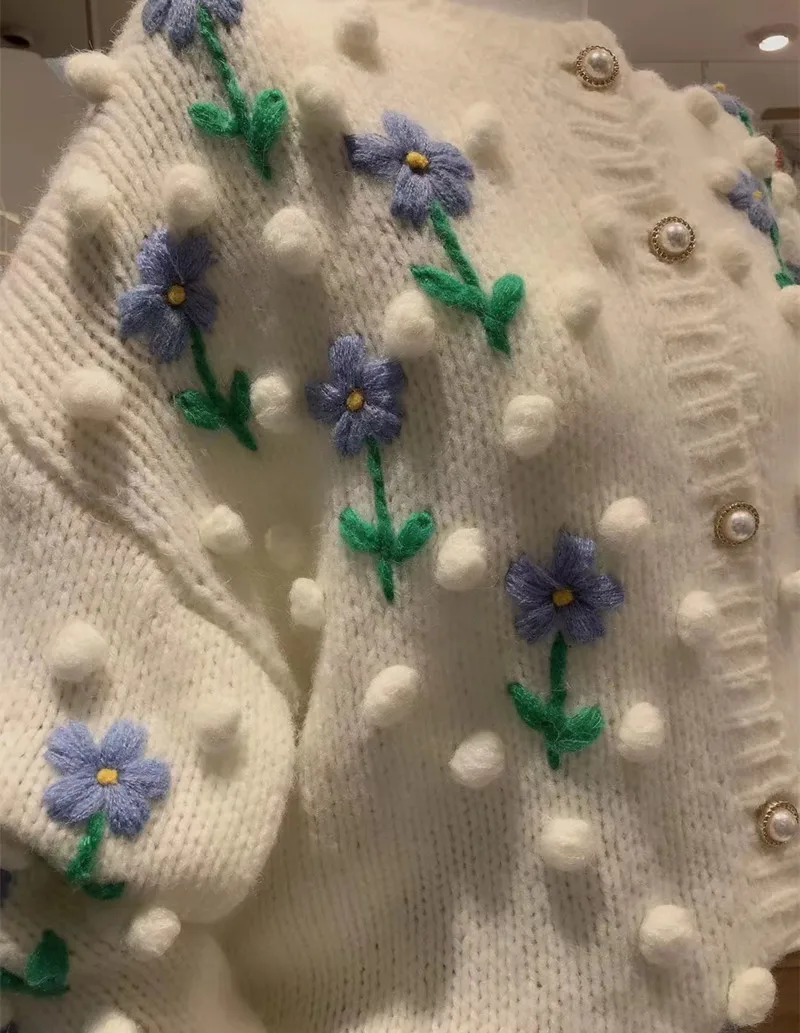 2020 New Style For Autumn And Winter Vintage Thickened Knitting Cardigan Embroidered Wool Ball Sweater Female Long-Sleeved Coat
2020 New Style For Autumn And Winter Vintage Thickened Knitting Cardigan Embroidered Wool Ball Sweater Female Long-Sleeved Coat