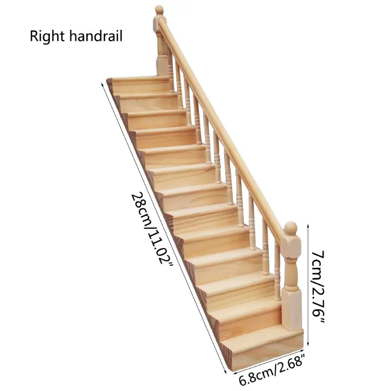 1:12 Doll House Accessories Dollhouse Mini Decoration Scene Plain Handrail Staircase Model
1:12 Doll House Accessories Dollhouse Mini Decoration Scene Plain Handrail Staircase Model