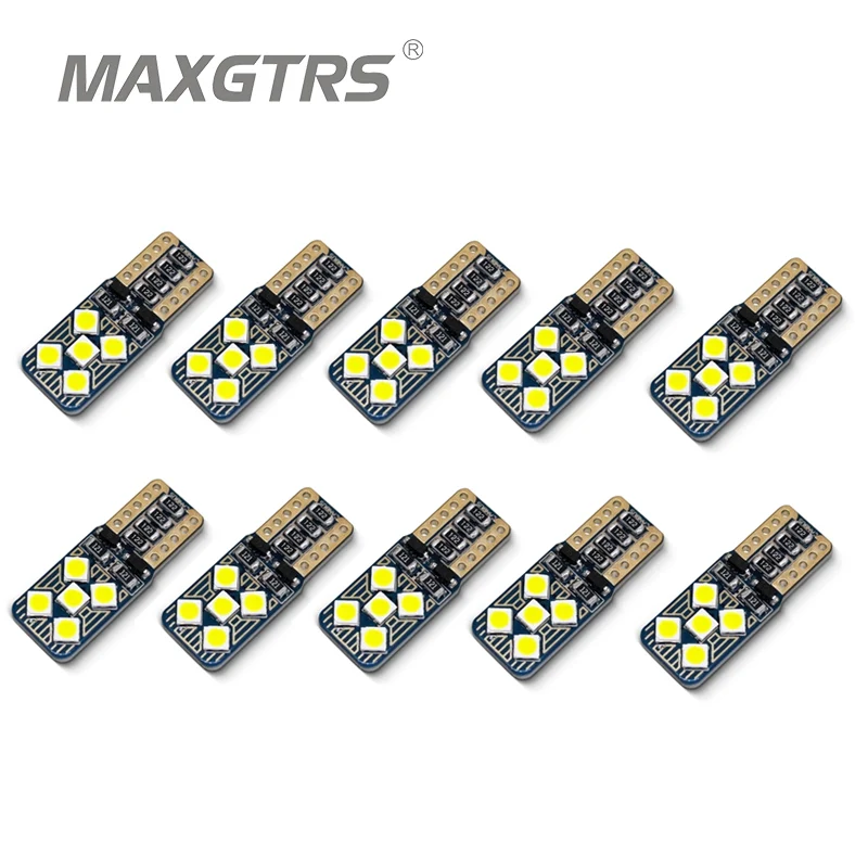 Ультратонкий Светодиодный фонарь T10 194 168 W5W 10SMD 3030 10x сверхъяркий сменный CanBus