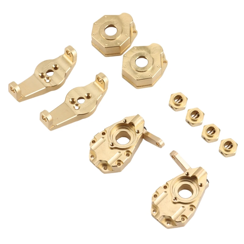Brass Portal Drive Axle Housing Steering Knuckle Caster Block Set for 1/10 RC Crawler Traxxas TRX4 TRX6 Upgrade Parts
Brass Portal Drive Axle Housing Steering Knuckle Caster Block Set for 1/10 RC Crawler Traxxas TRX4 TRX6 Upgrade Parts