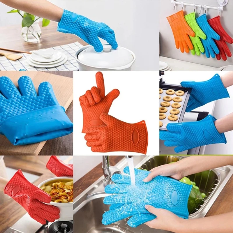 1Pcs Heat Resistant Silicone Glove Cooking Baking BBQ Oven Pot Holder Mitt Temperature Resistant Gloves Kitchen Accessories
1Pcs Heat Resistant Silicone Glove Cooking Baking BBQ Oven Pot Holder Mitt Temperature Resistant Gloves Kitchen Accessories