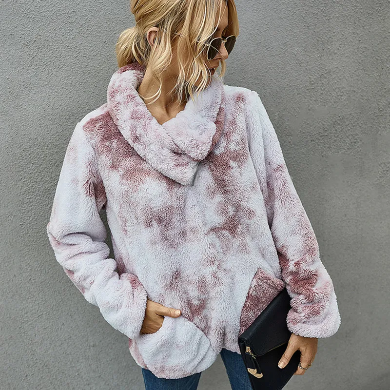Tie Dye Printed Hoodies Sweatshirts Women Winter Warm Plush Pullover Tops Hoodies Soft Plush Casual Sweatshirt Hoodies Coats
Tie Dye Printed Hoodies Sweatshirts Women Winter Warm Plush Pullover Tops Hoodies Soft Plush Casual Sweatshirt Hoodies Coats