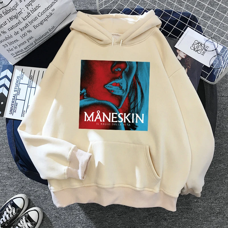 Maneskin Band Spring Autumn Hooded Sweatshirts Unisex Fashion Hoodies Cartoons Casual Clothes Hooded Pullover Khaki Kawaii Femme
Maneskin Band Spring Autumn Hooded Sweatshirts Unisex Fashion Hoodies Cartoons Casual Clothes Hooded Pullover Khaki Kawaii Femme