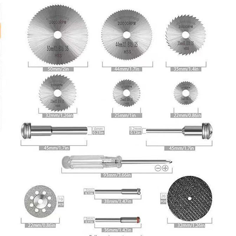 Diamond Saw Blade Set HSS Mini Circular Saw Blade For Rotary Tools Resin Cut-Off Wheels Diamond Cutting Discs
Diamond Saw Blade Set HSS Mini Circular Saw Blade For Rotary Tools Resin Cut-Off Wheels Diamond Cutting Discs