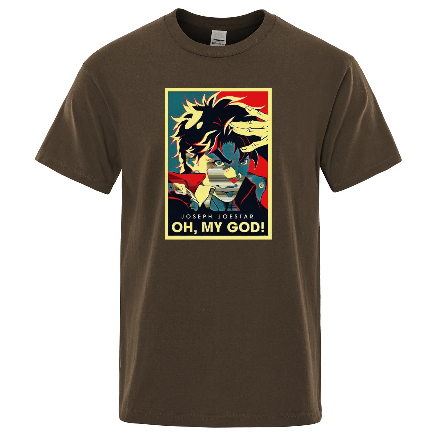 Joestar Joseph OH MY GOD letter Men T-Shirt Jojo Bizarre Adventure Vintage Tshirts Man Cotton Streetwear Male Tops Tees
Joestar Joseph OH MY GOD letter Men T-Shirt Jojo Bizarre Adventure Vintage Tshirts Man Cotton Streetwear Male Tops Tees