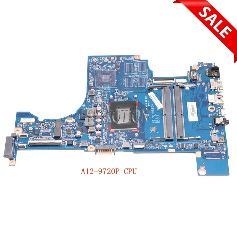NOKOTION for HP Pavilion 15-CD Series A12-9720P CPU DAG94AMB8D0 926286-601 926286-501 926286-001 laptop motherboard
NOKOTION for HP Pavilion 15-CD Series A12-9720P CPU DAG94AMB8D0 926286-601 926286-501 926286-001 laptop motherboard