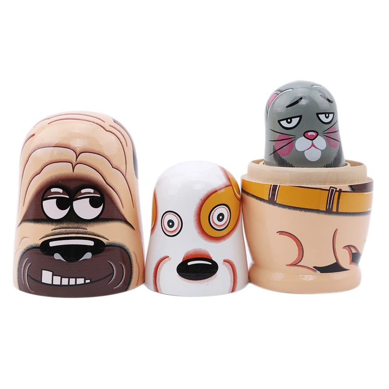 6 Layers Hippo Dogs Hand-Painting Wooden Arts Nesting Dolls Russian Matryoshka Doll DIY Cartoon Toy Children Christmas Gifts
6 Layers Hippo Dogs Hand-Painting Wooden Arts Nesting Dolls Russian Matryoshka Doll DIY Cartoon Toy Children Christmas Gifts