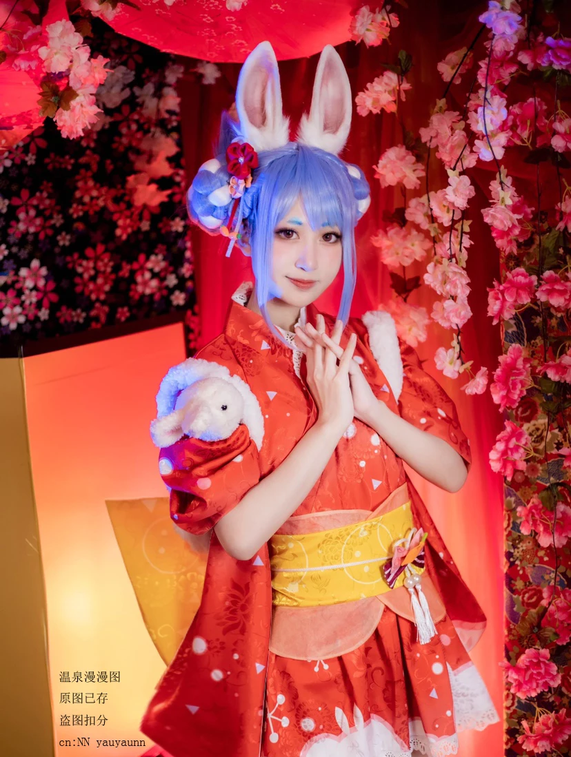 

[На заказ] аниме Hololive VTuber Usada Beijing Ora кимоно лолита платье для вечеринки Косплей Костюм Хэллоуин для женщин Бесплатная доставка Новинка 2021