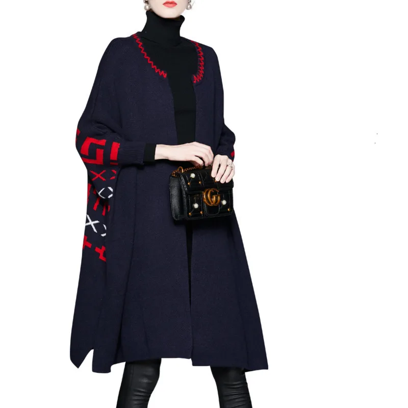 XUXI Autumn Winter Sweater Coat 2019 Contrast Color Bat Sleeve Knitting Cardigan Loose O-Collar Shawl Womens Blouses Tops FZ0210 
XUXI Autumn Winter Sweater Coat 2019 Contrast Color Bat Sleeve Knitting Cardigan Loose O-Collar Shawl Womens Blouses Tops FZ0210