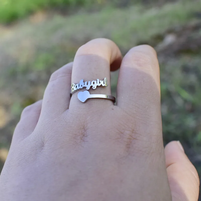 Vintage Adjustable Rings for Women Babygirl Open Heart Ring Finger Stainless Steel Anillos Mujer Engagement Wedding Bands
Vintage Adjustable Rings for Women Babygirl Open Heart Ring Finger Stainless Steel Anillos Mujer Engagement Wedding Bands