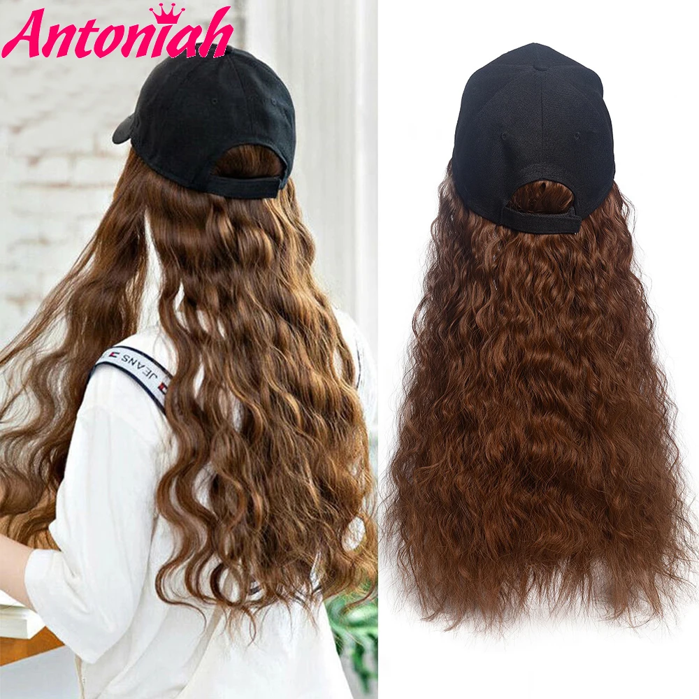 Antoniah 22" Synthetic Baseball Cap Hair Wig Long Curl Wave Synthetic Wool Coil Wig Hair Adjustable for Girls Party Extenstio
Antoniah 22" Synthetic Baseball Cap Hair Wig Long Curl Wave Synthetic Wool Coil Wig Hair Adjustable for Girls Party Extenstio