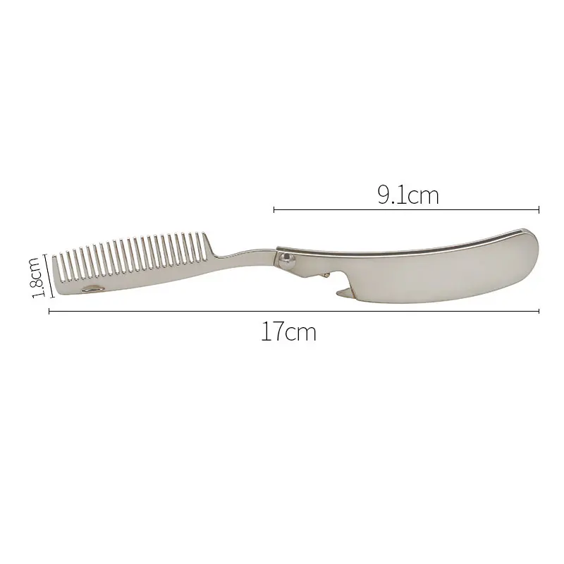 Zinc Alloy Folding Comb Men's Beard Styling Tool Metal Portable Comb Mini Folding Comb
Zinc Alloy Folding Comb Men's Beard Styling Tool Metal Portable Comb Mini Folding Comb
