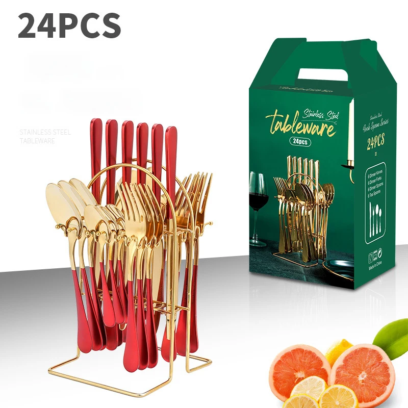 Luxury Table Cutlery Tableware Sets Stainless Steel Knife Fork Spoon Dinnerware Set Gold Flatware Set Zero Waste Kitchen Gift
Luxury Table Cutlery Tableware Sets Stainless Steel Knife Fork Spoon Dinnerware Set Gold Flatware Set Zero Waste Kitchen Gift