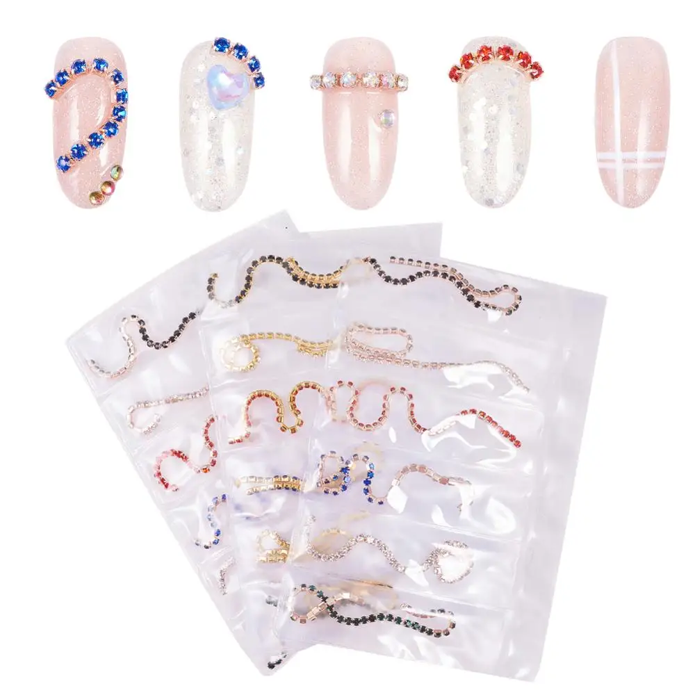 Silver Rose Gold Rhinestone Cup Chains 3D Nail Art Decoration Accessories Holographic Gel Polish Nail Drill Chain Decors
Silver Rose Gold Rhinestone Cup Chains 3D Nail Art Decoration Accessories Holographic Gel Polish Nail Drill Chain Decors