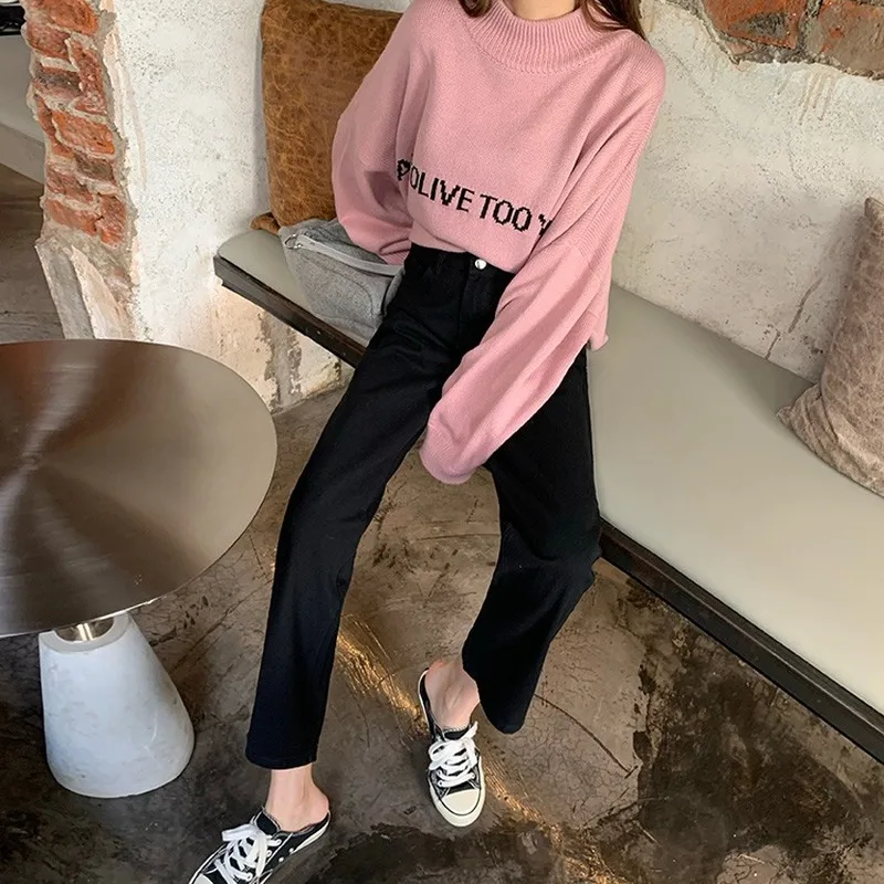 Jeans Women Solid Elastic Waists Loose Straight Chic Womens All-match Autumn Korean Style Street-wear Harajuku High Waist Slim
Jeans Women Solid Elastic Waists Loose Straight Chic Womens All-match Autumn Korean Style Street-wear Harajuku High Waist Slim