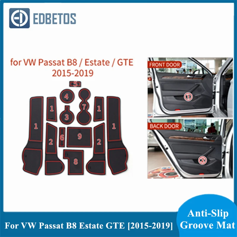Автомобильные аксессуары коврик для дверей автомобиля VW Passat B8 Estate GTE 2015 2016 2017 2018