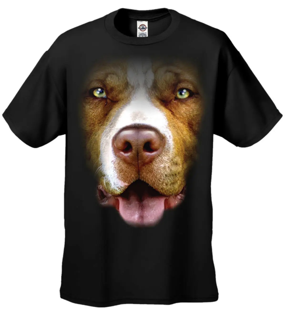 Большой питбулл лицо собака головной убор яма влюбленных T ShirtCool Повседневная