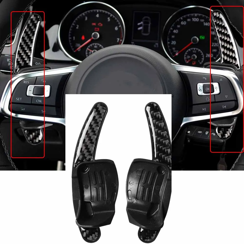 Carbon Fiber Steering Wheel Paddle Shift Extension For Volkswagen Golf 6 2008-12
Carbon Fiber Steering Wheel Paddle Shift Extension For Volkswagen Golf 6 2008-12