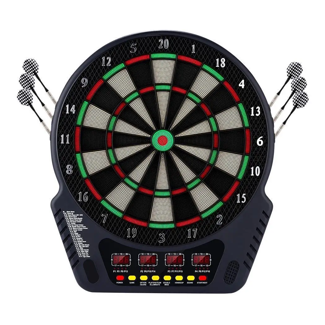 Black Electronic Dart Board Set 4LED Display Games Home Party Electronic Automatic Scoring Soft Dart Board Set
Black Electronic Dart Board Set 4LED Display Games Home Party Electronic Automatic Scoring Soft Dart Board Set