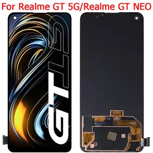 Original For Realme GT NEO LCD Display Screen With Frame 6.43" Realme
GT 5G LCD Touch Screen RX2202 RX3031 Display Parts