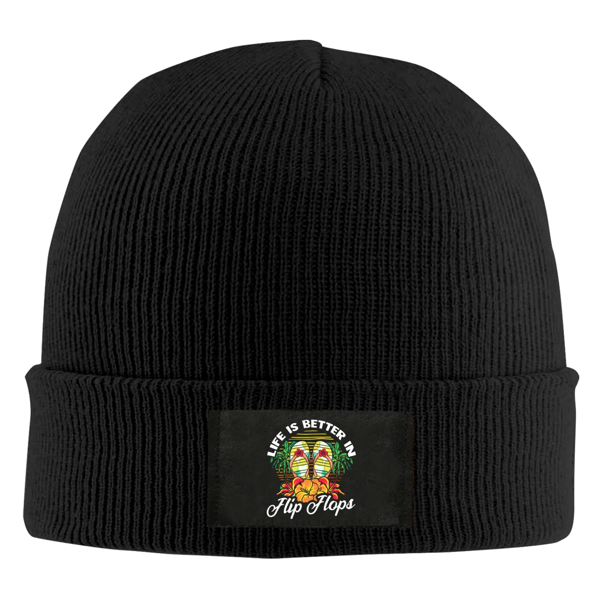 Life Is Better In Flip Flops Beanie Hats For Men Women With Designs Winter Slouchy Knit Skull Cap
Life Is Better In Flip Flops Beanie Hats For Men Women With Designs Winter Slouchy Knit Skull Cap