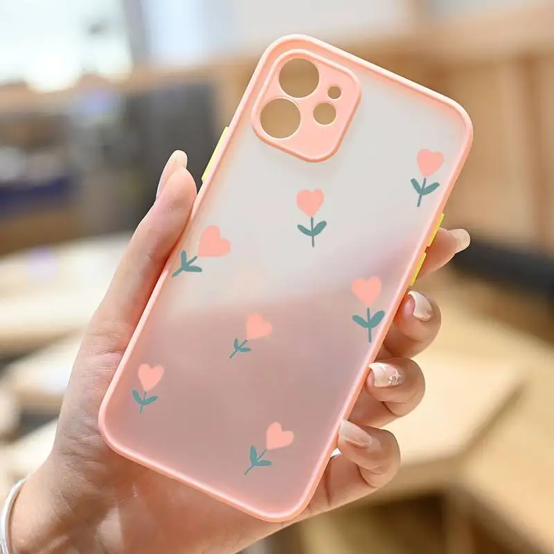 Love Heart Flower Wave Point Cloud Phone Case Pink Transparent Matte For IPhone7 8 11 12 S Mini Pro X XS XR MAX Plus Cover Shell
Love Heart Flower Wave Point Cloud Phone Case Pink Transparent Matte For IPhone7 8 11 12 S Mini Pro X XS XR MAX Plus Cover Shell