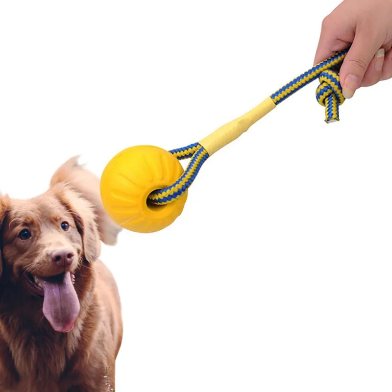 Игрушечный жевательный мяч для собак Забавный мяч-накидка тренировочные игрушки