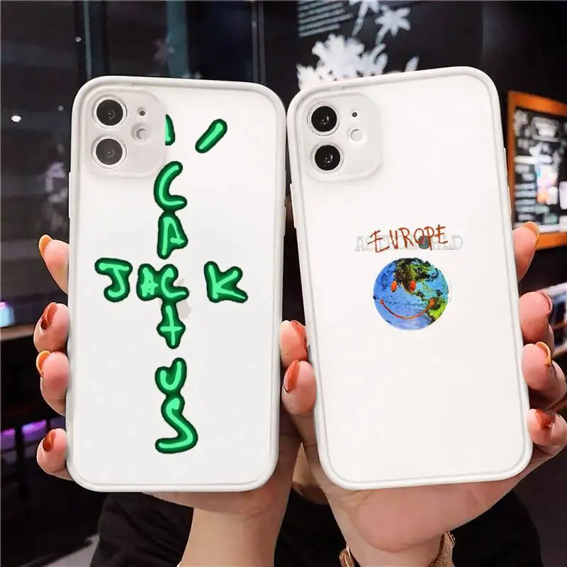 Travis Scott Phone Case For iPhone 12 11 Mini Pro XR XS Max 7 8 Plus X Matte transparent White Cover 
Travis Scott Phone Case For iPhone 12 11 Mini Pro XR XS Max 7 8 Plus X Matte transparent White Cover