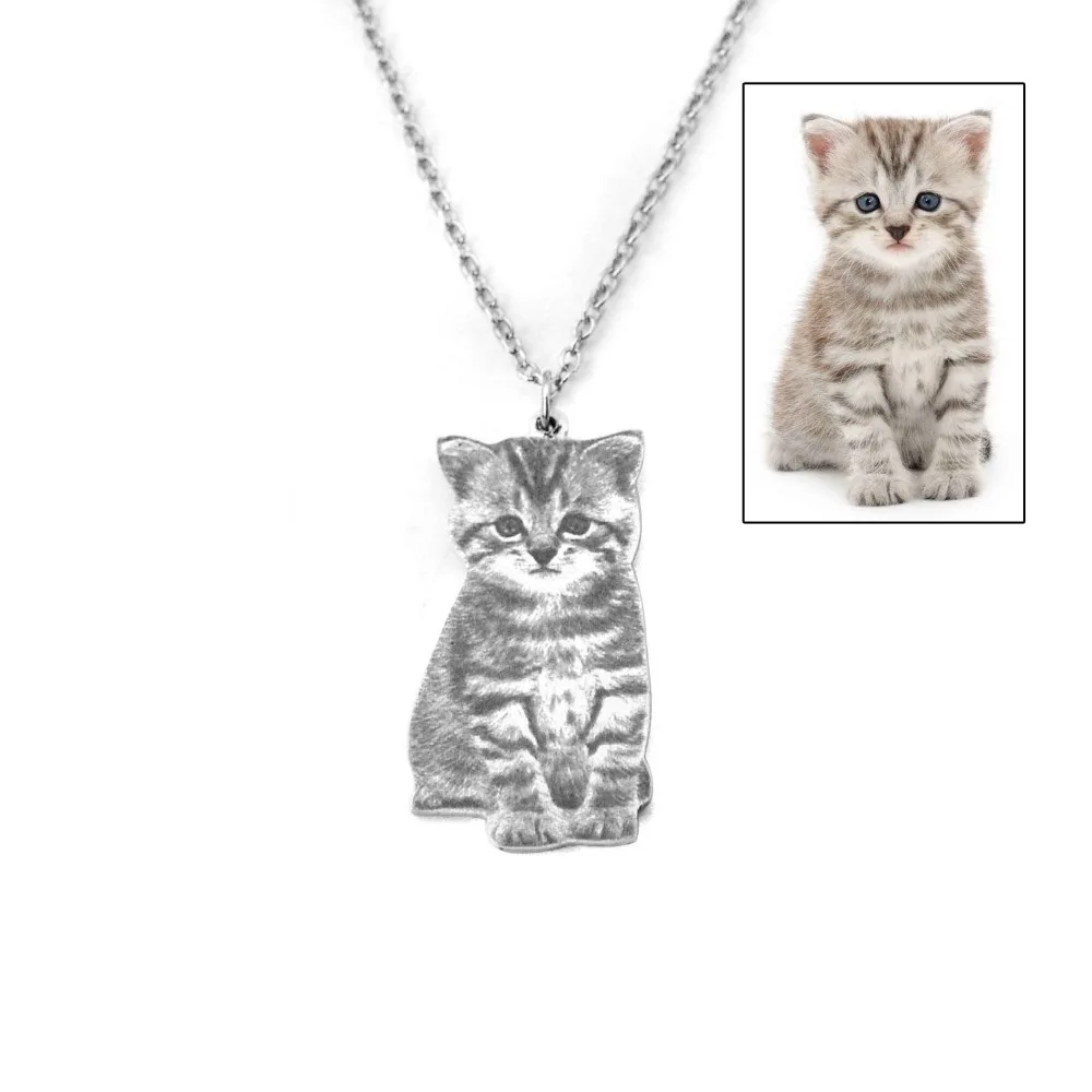 Custom Portrait Your Pet Photo Necklace Pet Lover Gift Cat Necklace Personalized Silver Dog Name Necklace Memory Gift For Her
Custom Portrait Your Pet Photo Necklace Pet Lover Gift Cat Necklace Personalized Silver Dog Name Necklace Memory Gift For Her