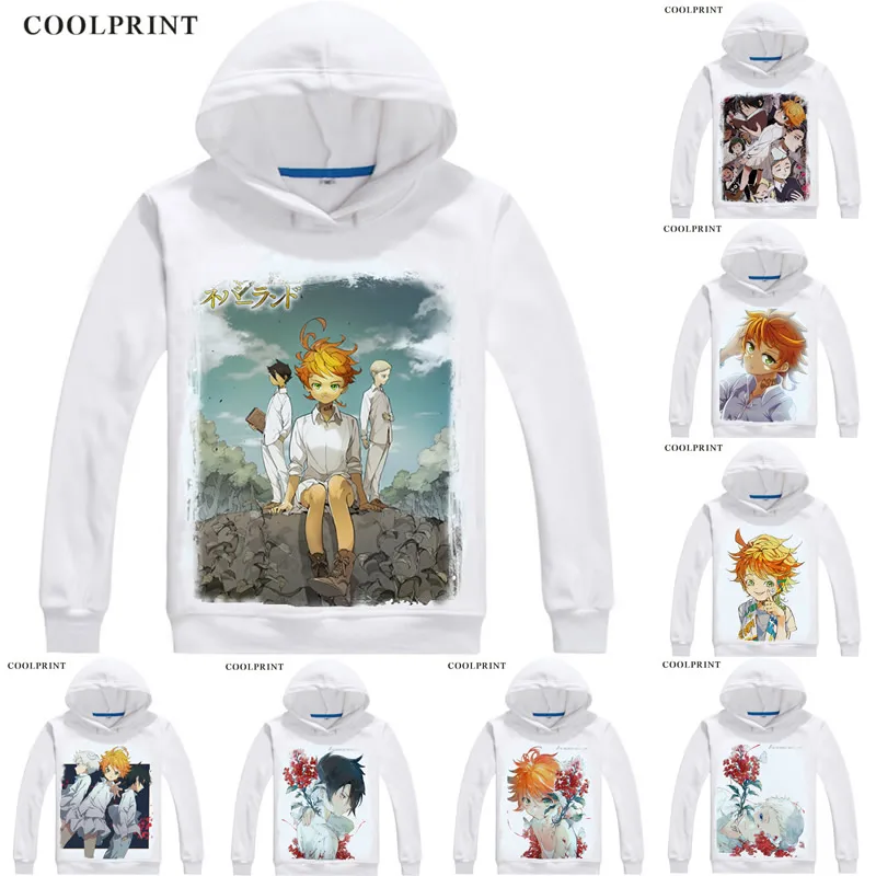 The Promised Neverland мужские толстовки с капюшоном Эмма Норман Рэй потрясающая уличная