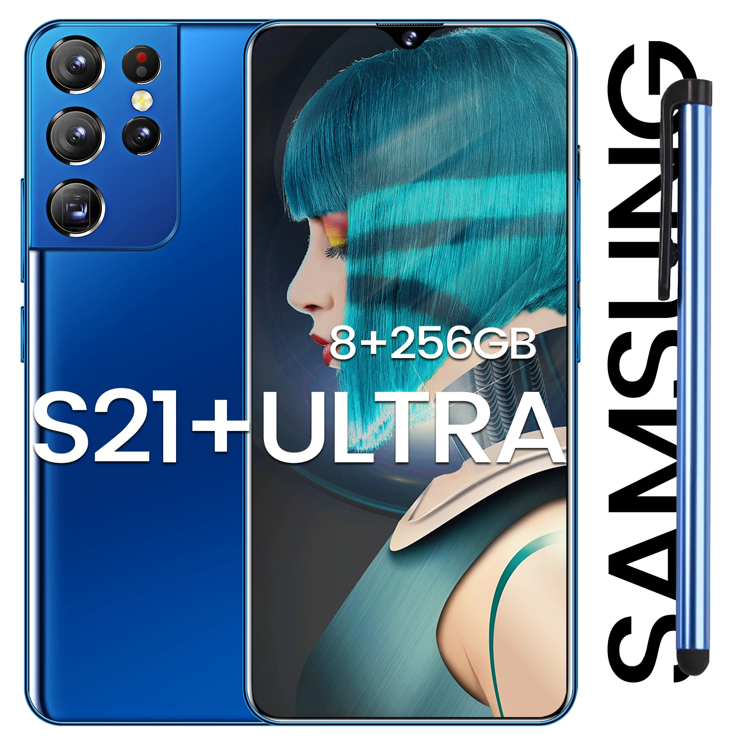 Sumsnug Galaxy S21+ Ultra 6.7 Inch 4G 5G Global Version Smartphone 16+512GB ROM 6800mAh Android 10.0 Unlocked Android Cell Phone
Sumsnug Galaxy S21+ Ultra 6.7 Inch 4G 5G Global Version Smartphone 16+512GB ROM 6800mAh Android 10.0 Unlocked Android Cell Phone