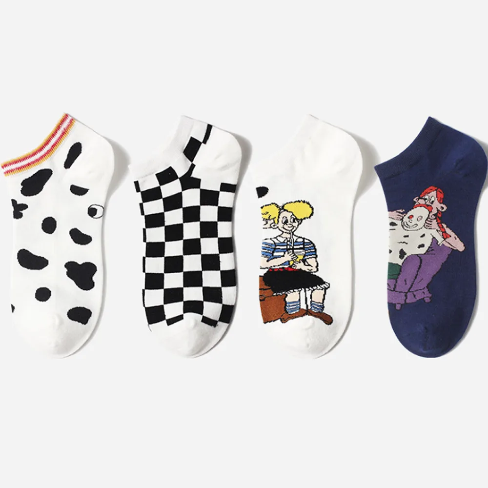 Men Women Cotton Socks Casual Short Breathable Invisible Boat Socks Black White Plaid Cartoon Sock XRQ88
Men Women Cotton Socks Casual Short Breathable Invisible Boat Socks Black White Plaid Cartoon Sock XRQ88